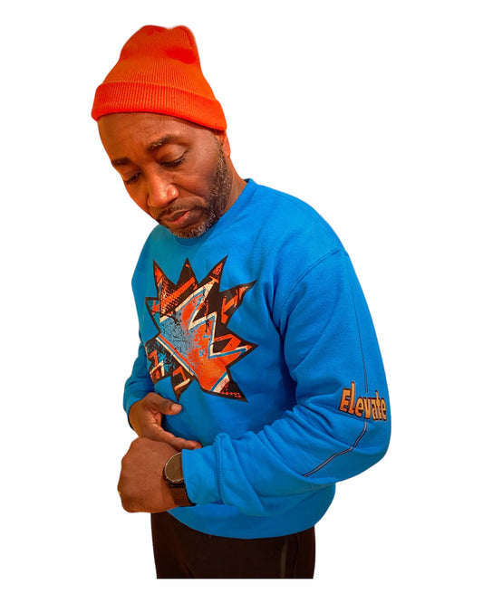 Abstract Elevate Multi-color Unisex Sweatshirt