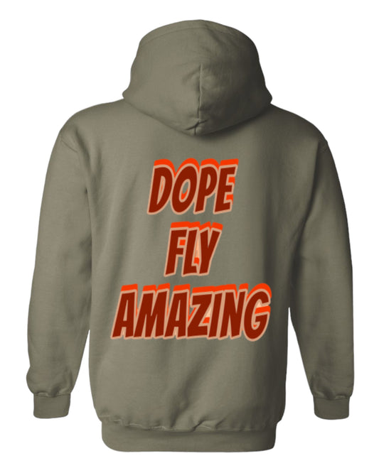 Dope Fly Amazing Olive Hoodie